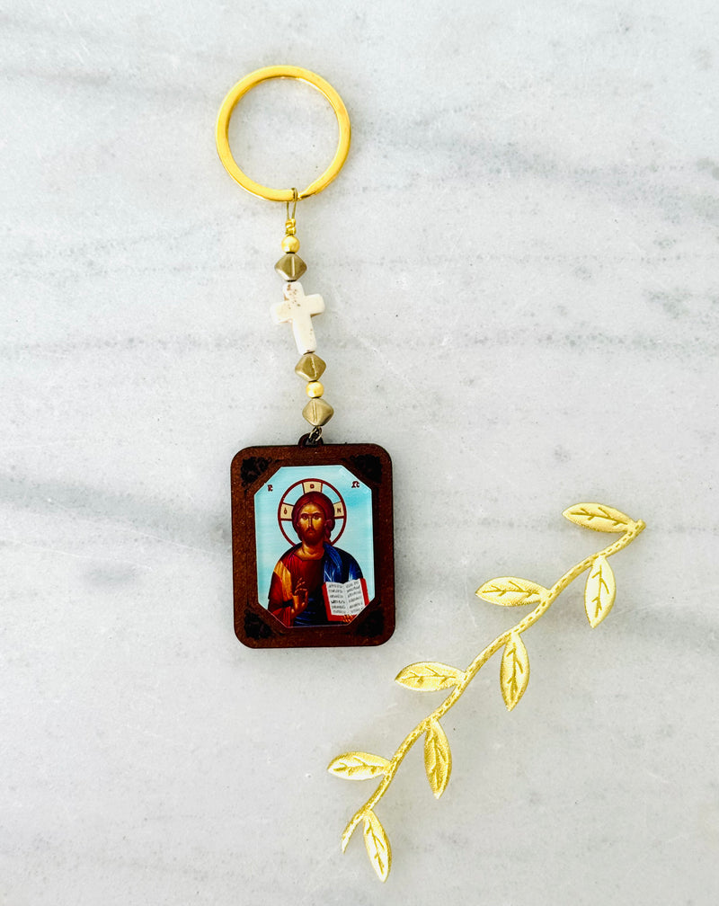 Panayia & Jesus Keychain