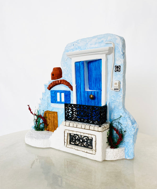 Hand Crafted Ceramic Greek Bakery House