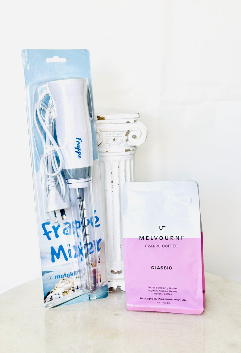 Frappe Mixer & Melvurni Frappe Coffee Set
