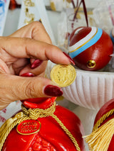 Vasilopita Coin with Xronia Polla Wishes