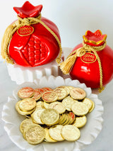 Vasilopita Coin with Xronia Polla Wishes