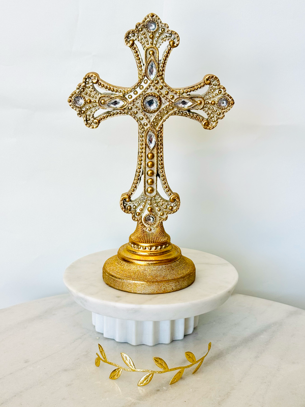 Gold Cross Decor