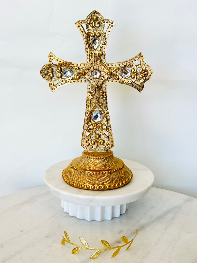 Gold Cross Decor