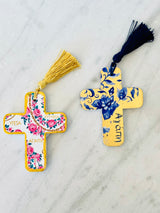 Greek Wishes Ceramic Cross