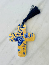 Greek Wishes Ceramic Cross
