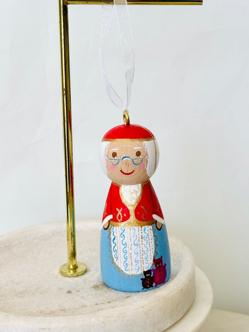 Greek Santa & Mrs Claus Christmas Oranament