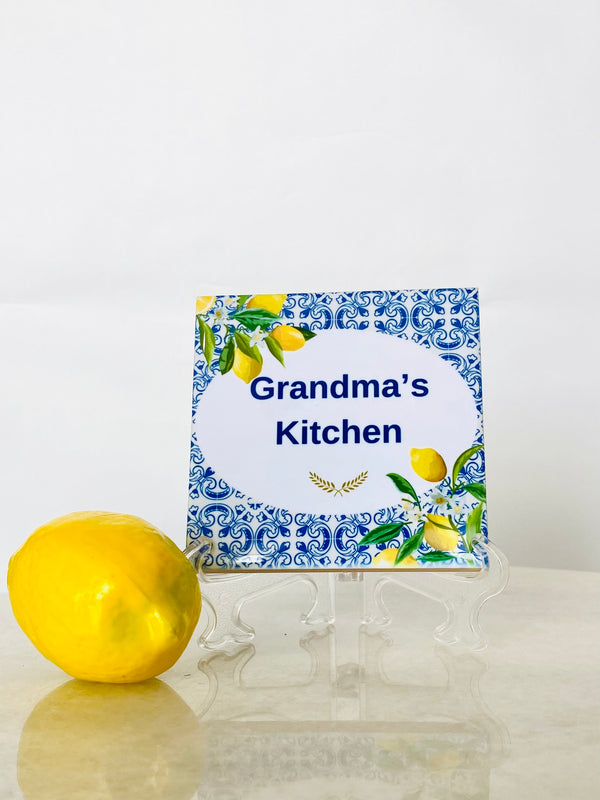 Grandma’s Kitchen Lemon Tile