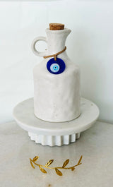 Olive Oil Dispenser with Olive Branch or Mati Decor