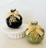 Greek Wishes Pomegranate - Navy, Gold & Stone