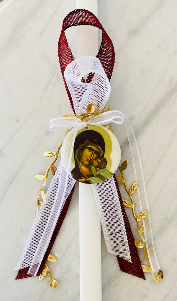 Religious Panyia Lambatha Easter Candle