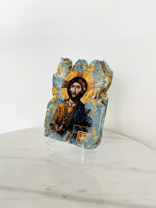 Handmade Resin Jesus Icon