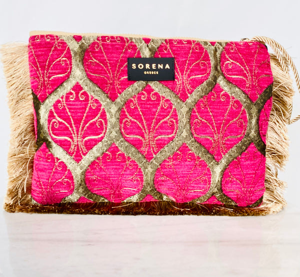 SORENA Pink and Gold Clutch