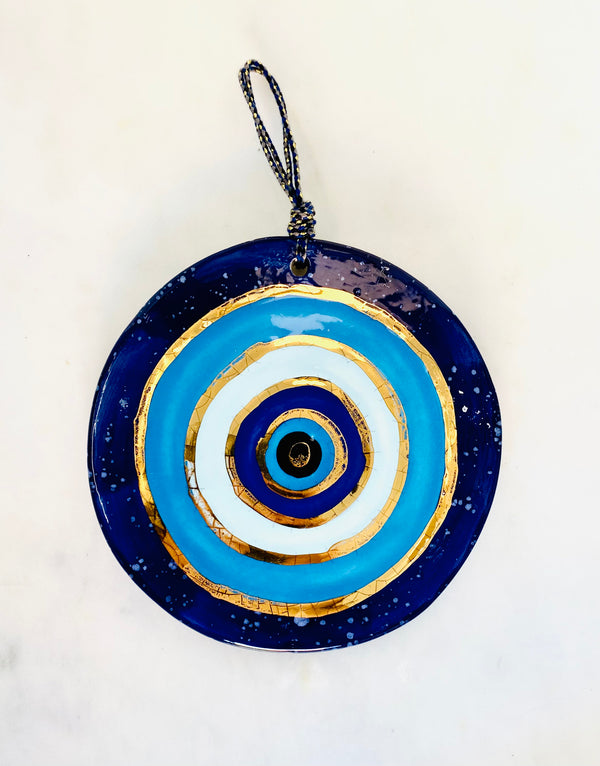 Handmade Ceramic Mati - Speckle Blue