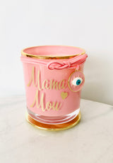 Greek ‘My Mum’ Pink Candle