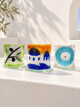 Curved Greek Glass Decor