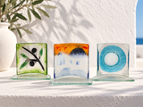 Curved Greek Glass Decor