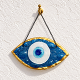 Blue & Gold Mati Chain Hanging Decor