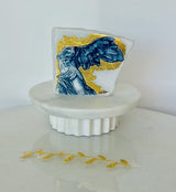 Spartan & Nike Marble Decor with Gold Accent