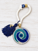 Glass Swirl Mati Hanging Decor
