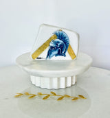 Spartan & Nike Marble Decor with Gold Accent
