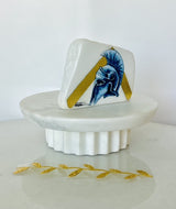 Spartan & Nike Marble Decor with Gold Accent