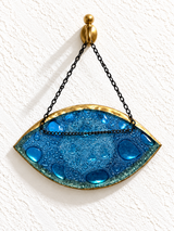 Blue & Gold Mati Chain Hanging Decor