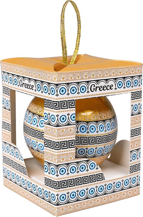 Christmas Bauble- Grecian Mati Key