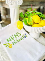 Mum’s Kitchen Tea Towel - Lemon & Olives