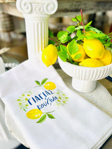 Yiayia’s Kitchen Tea Towel - Lemon & Olive