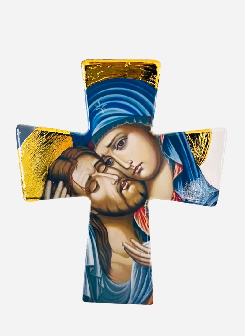 Jesus and Mary Cross Tile