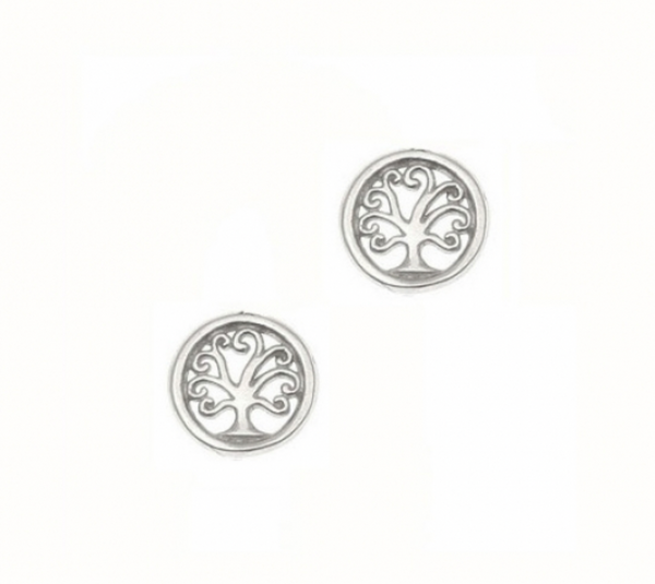 Silver Tree Studs