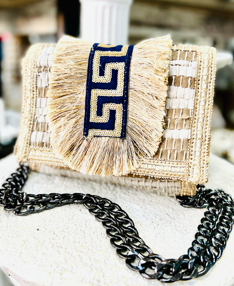 Sorena Navy Key Shoulder Bag