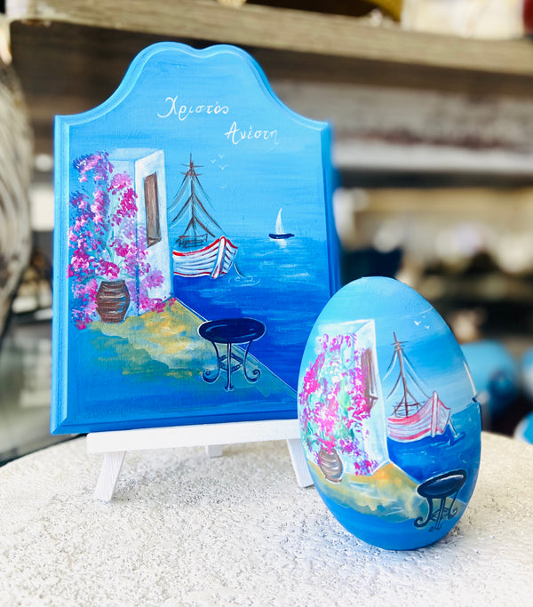 Hand-Painted Easter Plaque - Nissaki