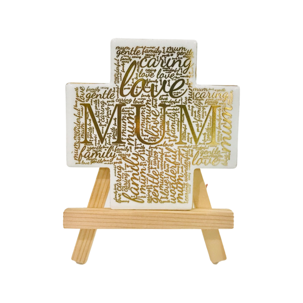 Mum Ceramic Cross Tile