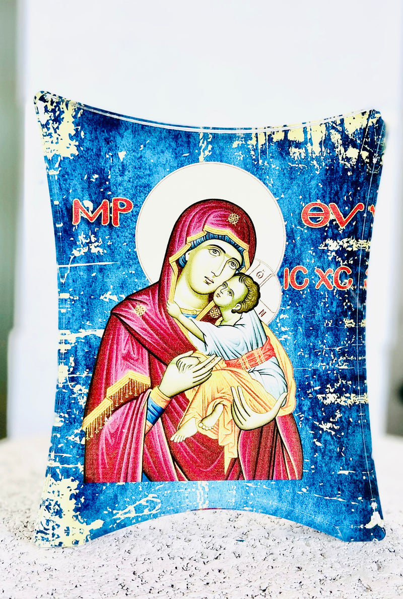Resin Mary and Jesus Icon