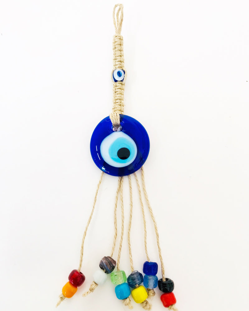 Small Glass Evil Eye Decor