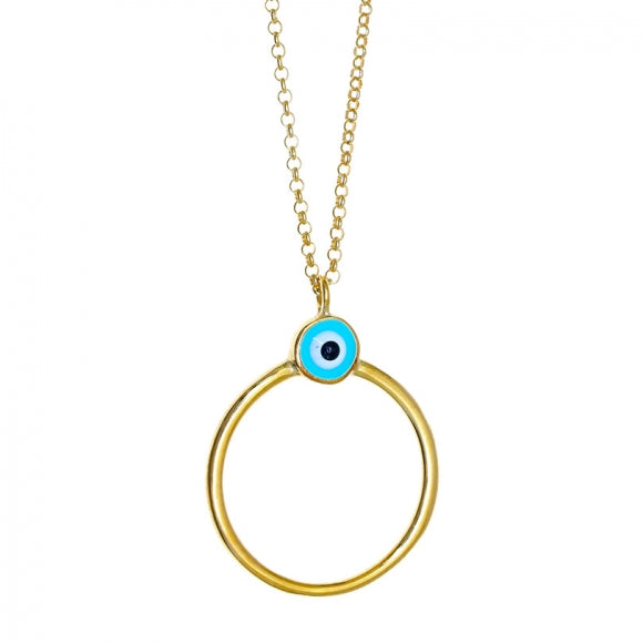 Circle Mati Gold Necklace
